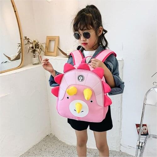 Little Girls Monster Backpacks Children Cartoon 3D Dinosaur Shape Shoulder Back Pack Girls Boy Kindergarten School Bags for Kid