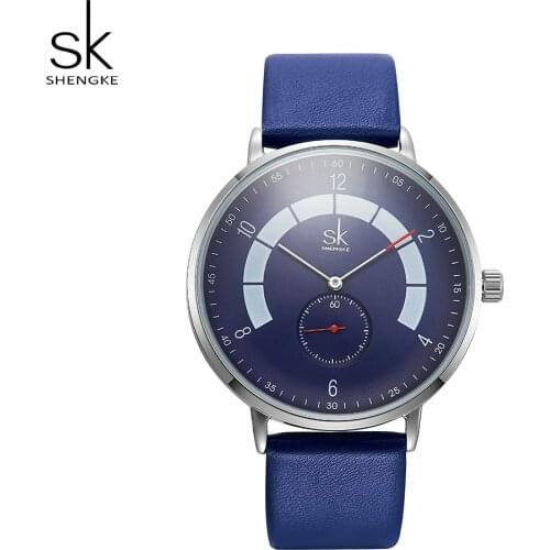 Мужские часы с кожаным ремешком Shengke China At AliExpress