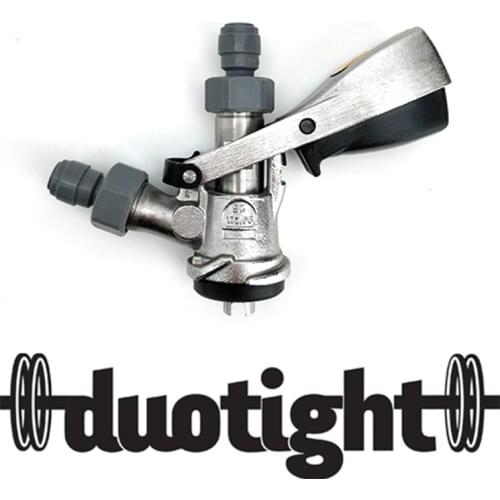 S-Type Keg Coupler S.S (with Pressure Relief Valve; 2 x Duotight KL06903)