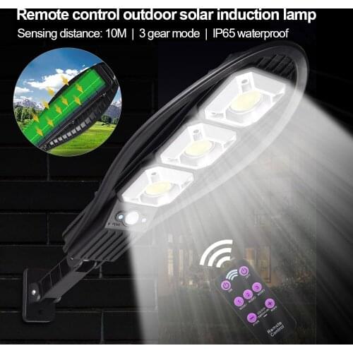 Led Solar Powered Wall Light 3* LED Outdoor Sunlight Waterproof IP65 PIR Motion Sensor Security Lighting For Garden Patio Yard