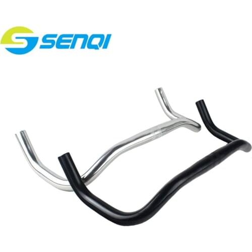 Fixed Gear Horn Handlebar Aluminum Alloy Bike Parts Road Bicycle Bent Handlebar