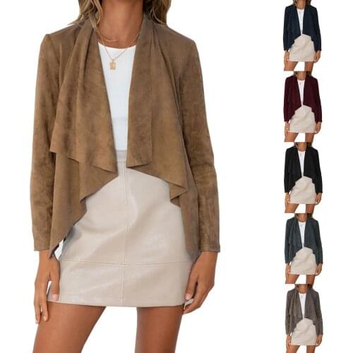 2020 Womens Fashion New Long Waterfall Coat Jacket Ladies Hot Cardigan Overcoat Jumper Plus Size S-XXL