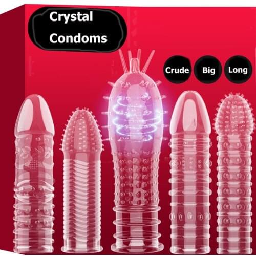 14 Type Male Enlargement Penis Extender Sheath Reusable Condom Enhancer Erection Penis Sleeve Delay Ejaculation Sex Toys for Man