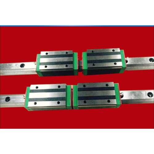 2pcs Taiwan HIWIN rail HGR20 - 400mm Linear guide + 4pcs HGH20CA Carriage CNC parts