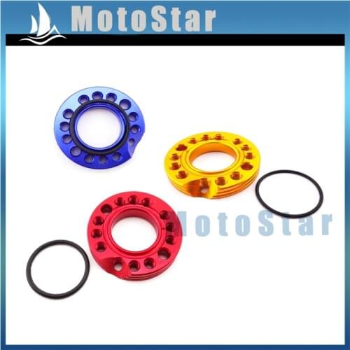CNC Aluminum 28mm Carburetor Inlet Intake Adjuster Spinner Plate Adadpter For 110cc 125cc Pit Dirt Bike Dax ATV Quad