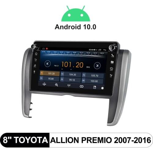 Car Radio Stereo Multimedia Player 8 Inch Android10 Car Navigation Autoradio Carplay Cassette For Toyota Allion Premio 2007-2016