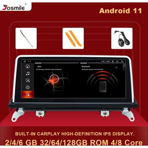 6GB 128GB Android 11 Car Radio Multimedia Player For BMW X5 E70 X6 E71 2007-2013 Original CCC CIC GPS Navigation Screen Stereo
