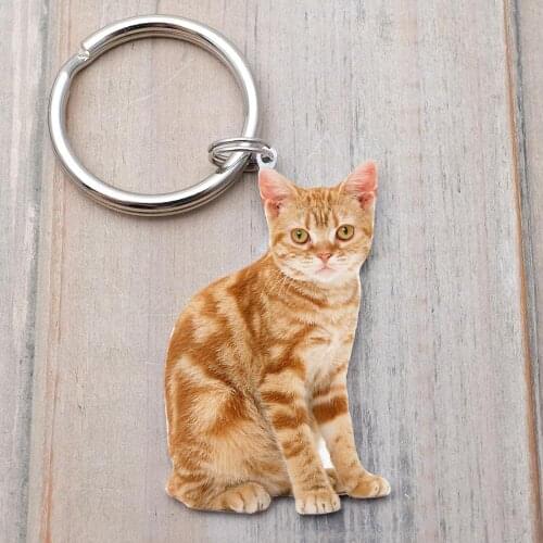 CUSTOM Pet Photo Keychain,Cat Photo Keychain,Custom Photo Keyring,Personalized Dog Keychain Cat Keychain,Cat Lover Gift
