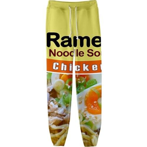 New Fashion Japan Ramen Noodle Soup 3d Print Jogger Harem Pant Casual Men Women Long Loose Harajuku Unisex Trouser Fitness Pants