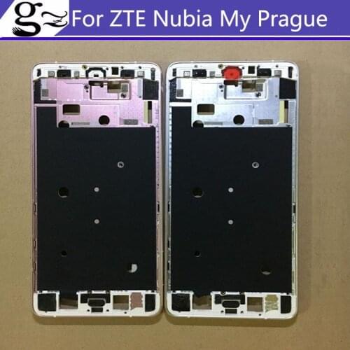 For ZTE Nubia My Prague Housing Front Middle Frame Bezel/ Middle Plate Cover For Fundas ZTE NX513J NX 513J 5.2inch