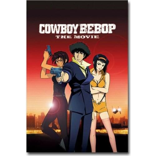 Cowboy Bebop Japan Anime 2 Silk Fabric Wall Poster Art Decor Sticker Bright