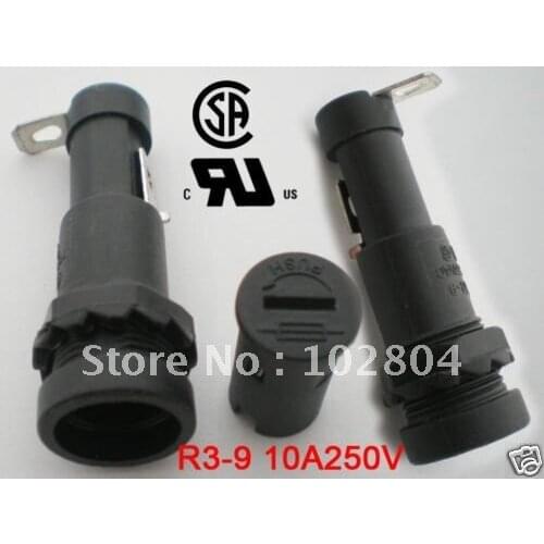 Fuse Holder for 6x30mm Fuse 100 Pcs per Lot R3-9 10A 250V