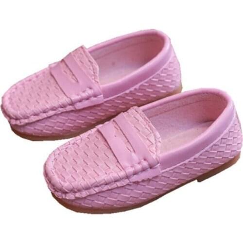 Childrens shoes autumn new style boys and girls' soft soles anti slip fashion woven shoes childrens solid color leisure shoes