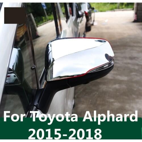 For Toyota Alphard 2015-2018 Car External Rearview Mirror Cover Sequins Decorative Sticker Auto Accessories Exterior decoration
