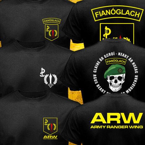 Ireland Irish ARW Army Ranger Wing Special Force Ops Army Military Men T-shirt SHORT Casual O-Neck men clothing