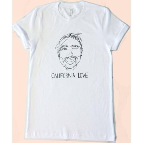 Tupac Shakur 2Pac California Love T Shirt 90s hip hop Unisex Graphic tshirt funny tops short sleeve fashion clothes for women