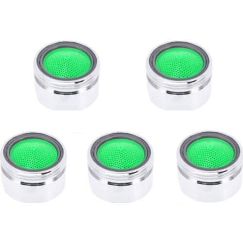 Hot Bubbler Sprayer 5 PC Brass Threaded Faucet Aerator Polished Replacement Part Faucet Bubbler Sprayer for Bathroom Kitchen