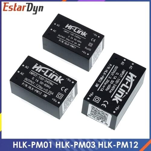 1pcs HLK-PM01 HLK-PM03 HLK-PM12 AC-DC 220V mini power supply module,intelligent household switch power supply module