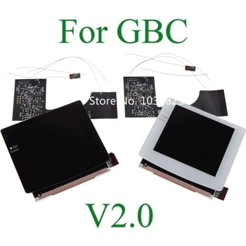 5sets For GBC Pixel IPS LCD High Brightness iPS Backlight Kit for Gameboy Color console Light Backlight Display LCD Screen Kit