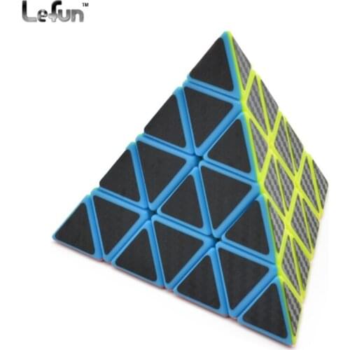 Lefun Jinzita Magic Cube Puzzle Professional triangle speed cubo magico Carbon fiber sticker Educational Toys beginner training