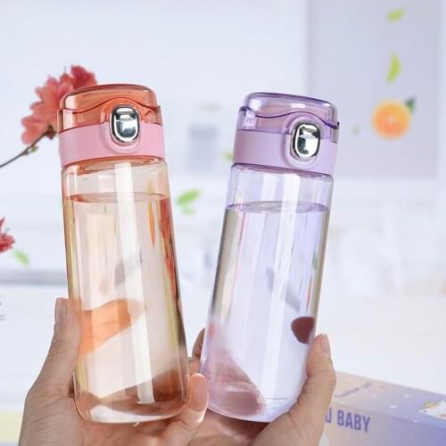 Summer 500ml Portable Leak-proof Water Cup Girl Bottle High Quality Tour Outdoor Bicycle Sports Drinking Plastic Water Bottles