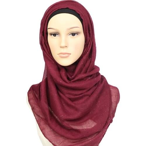 21 Colors Plain Solid Jersey Hijab Scarf Winter Fulares Wrap Echarpes Foulard Snood Cotton Bufandas Mujer Muslim Sjaal 180*80Cm