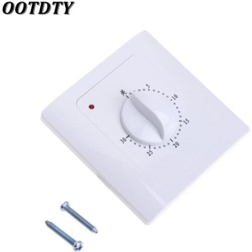 OOTDTY AC 220 V 10A 30Min Countdown Timer Switch Electric Digital Time Plug Control Button