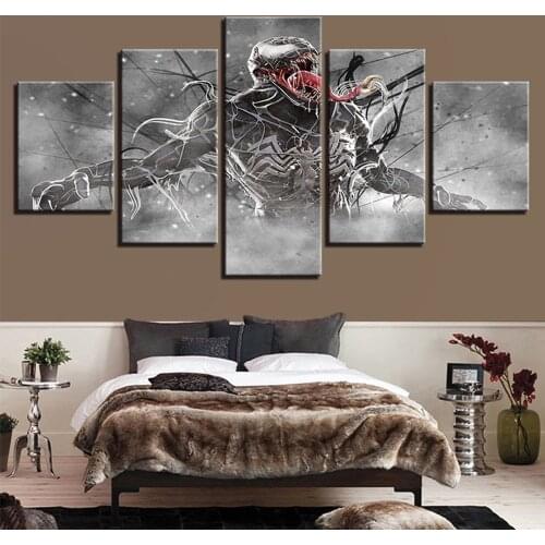 Venom Deadly Guardian Movie Poster for Home Decor Painting Bar Wall Stickers Living Room Venom Art Hanging Painting Decoration