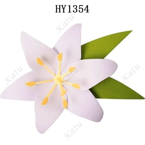 Lily Flowers Cutting dies new die cut &wooden dies Suitable for common die cutting machines on the market