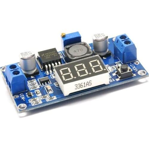 LM2596 DC-DC Adjustable Step Up Voltage Regulator Board with Red 3 Digit Digital 4.0~40V 3A Volt Transformer Power Supply Module