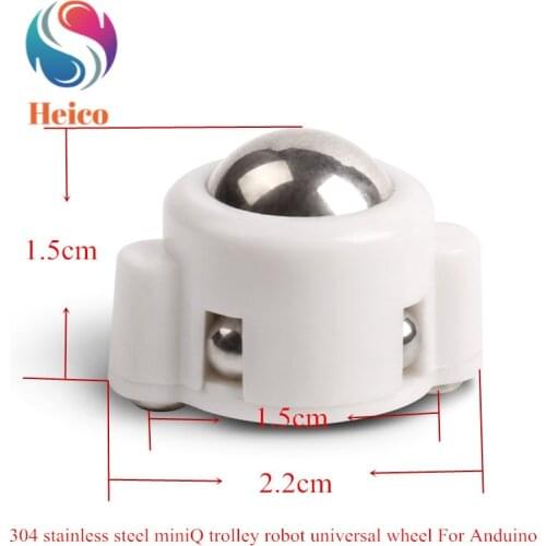 Robotic Caster Universal Ball 3PI MiniQ Smart Car Kit DIY Parts 304 Stainless Steel Robot Universal Wheel For Anduino RC Toy