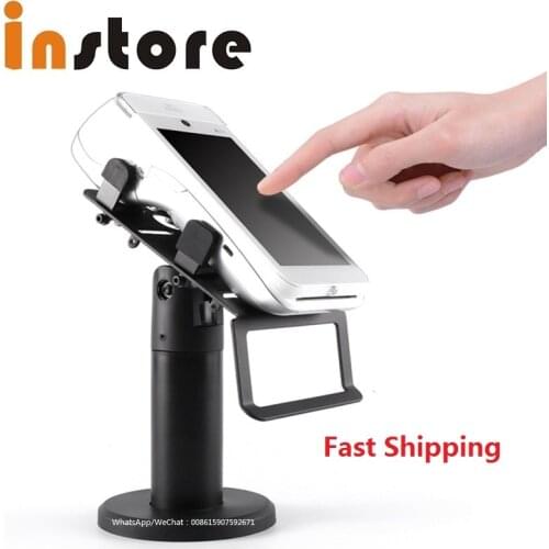 360 Degree POS Machine Display Stand Cashier Credit Card Machine Stand Adjustable Claws Black Flexible Security POS Holder