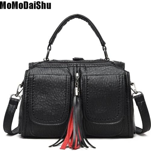 Deisgner Crossbody Bags For Women 2021tassel Messenger Bag Vintage Patchwork Leather Handbag Shoulder Bag Female Backpack