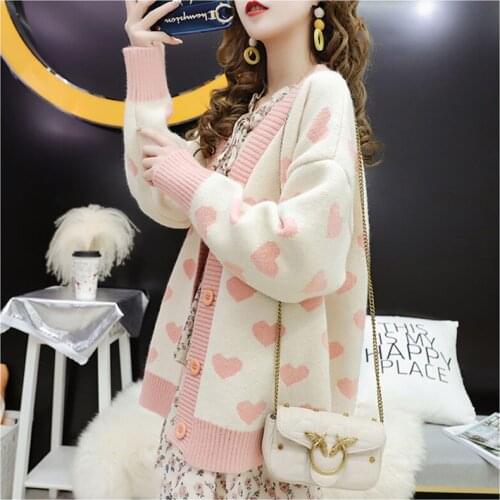 Women Casual Long Sleeve Open Stitch Cardigans 2021 Spring Knitted Cardigan Sweater with Button Outwear Warm Knitwear Coats New