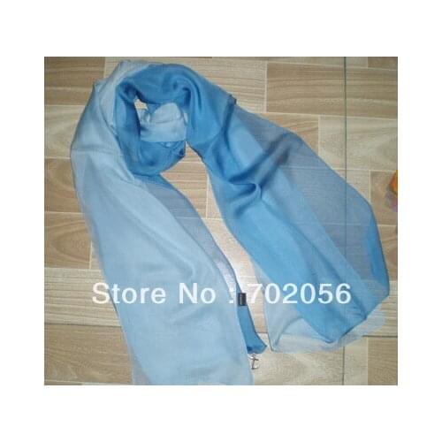 Womens shaded color Silk scarf pendant 5pcs/lot #3035