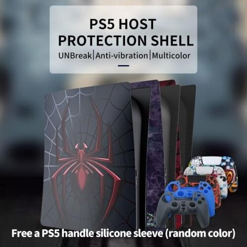 For PS5 Game Console Hard Shell Replacement Plate for Playstation 5 Vertical Skin for PS5 Host