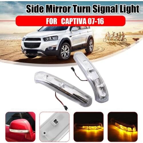 2Pcs Side Rear View Mirror Indicator LED Turn Signal Light for Chevrolet Captiva 2007-2016