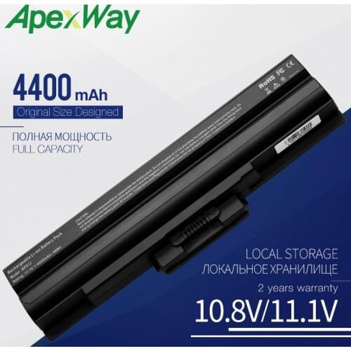 4400 mAh laptop battery for SONY VAIO VGN-SR VPC-B/CW/F/M/S/Y/YA/YB VGN-FW VGP-BPS13/B VGP-BPS21A VGP-BPS21B