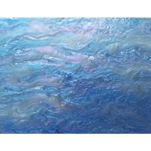 Acrylic/PMMA Smoky Glittering Color Sheets 3.0mm for Jewelries, Crafts, Art Works, Decoration - Metal Blue (SG09)