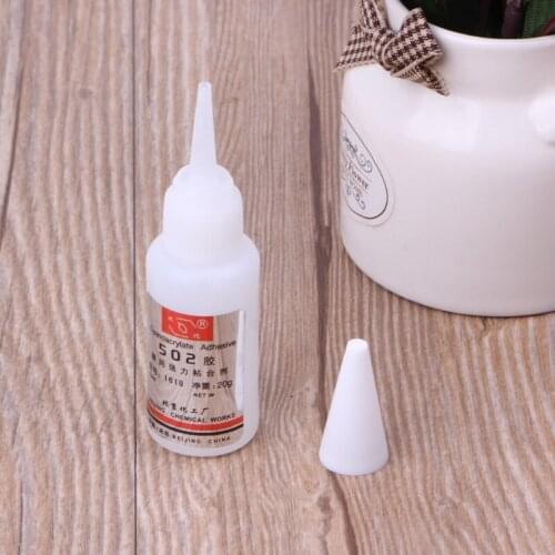 Instant Quick Dry Adhesive Strong Bond Fast Leather Rubber Metal 502 Super Glue