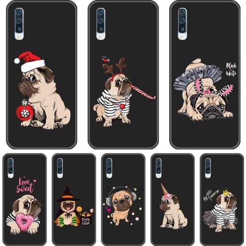 Phone Case For Samsung Galaxy A40 A30 A20 A10 Soft TPU Pud Dog Back Cover For Samsung Galaxy A80 A70 A60 A50 Case Silicone