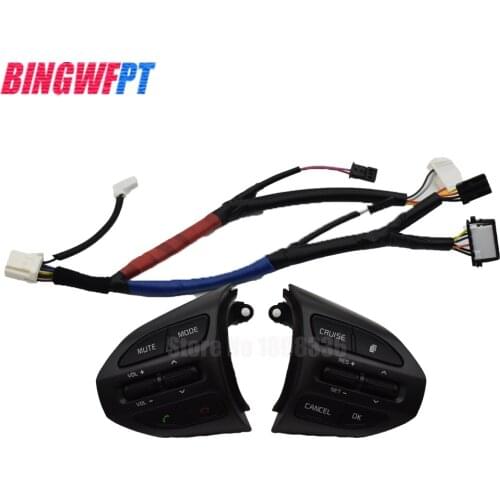 Steering Wheel Buttons Bluetooth Phone Cruise Control Volume channel Remote button switch For KIA K5 2014 2015