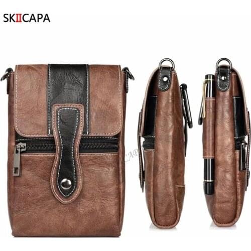 Holster Shoulder Phone Bag Waist Belt Clip Case For Umidigi Bison A9 A7 A5 A3 S5 Pro Power 6 A7S F2 A3X X F1 Leather Phone Cover