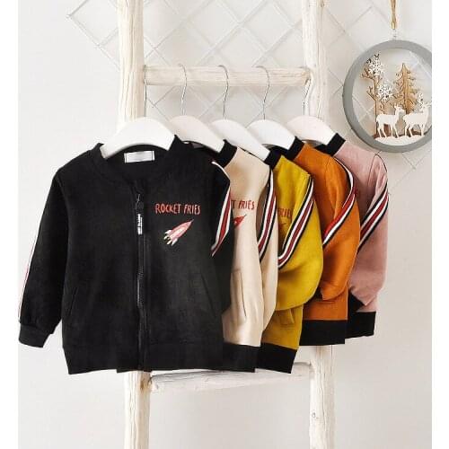 Toddler Boys Jacket Autumn Spring Coat Newborn Army Style Kids Bomber Jacket For new Boys Suede Outerwear baby Tops 1y Clothing