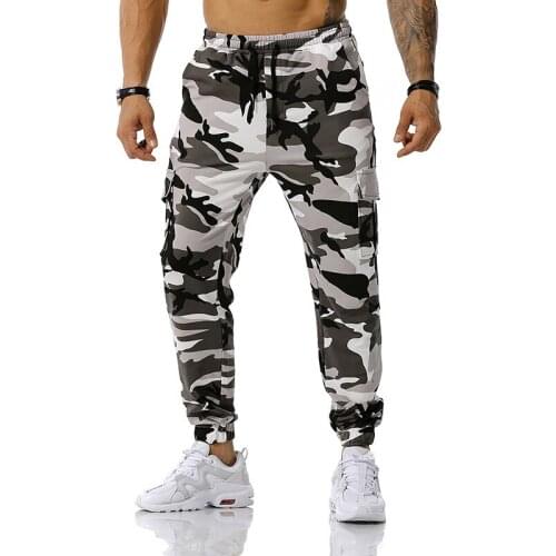 2020 Autumn Spring Camouflage Joggers Pants Men Cargo Pants Multi-pocket Sweatpant Men Hip Hop Casual Trousers Joggers Male XXXL