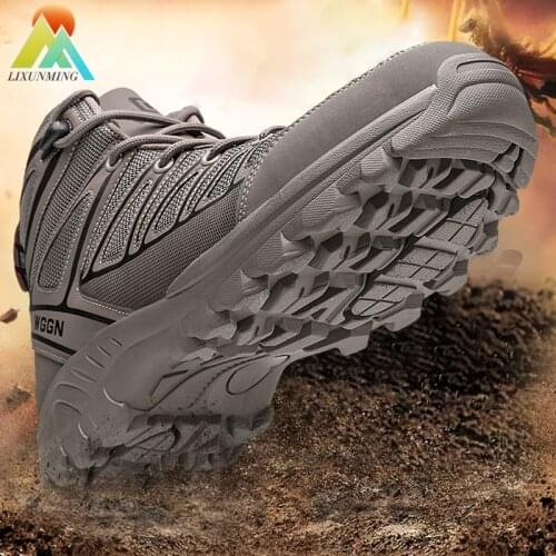Mens Hiking Shoes Waterproof Men Outdoor Travel Hiking Shoes Non-slip Hiking Hiking Shoes Hiking Hunting Boots Sports Shoes Men