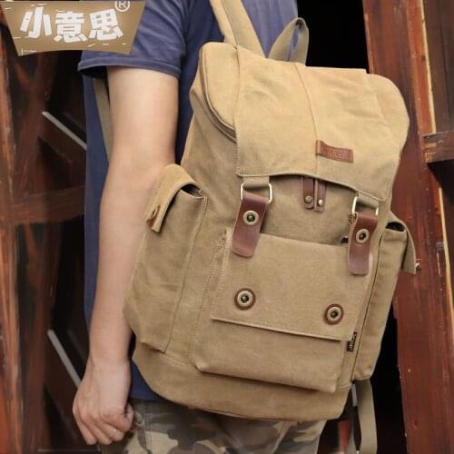 012818 new hot man canvas backpack