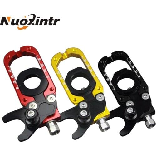 New Aluminium Motorcycle CNC Tensioners Rear Axle Spindle Chain Adjuster CNC Machined Fitment For Tmax-530