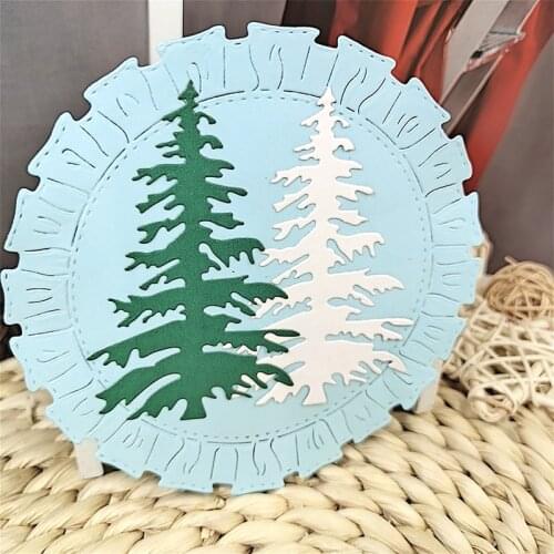 Suitable for Christmas metal cutting die embossing DIY scrapbook decoration photo album paper card making tree decoration 2020