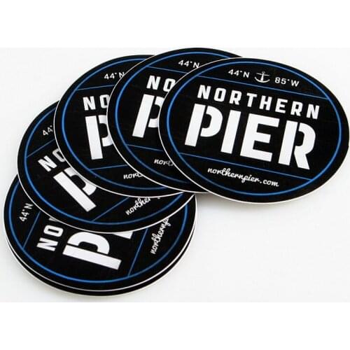 Custom Permanent stickers printing with custom logo waterproof vinyl stickers transparent beer bottle label ----DH12293